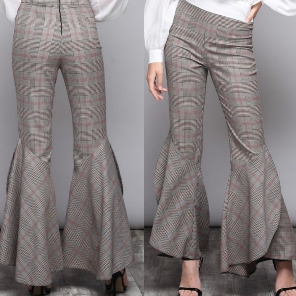 Sophisticated High Waist Cropped Flare Pants - Picture 2 of 6